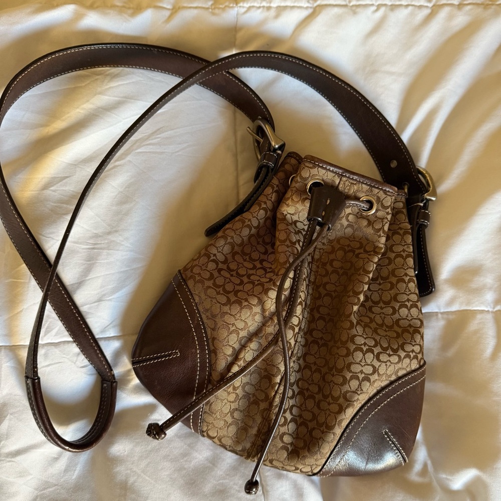COACH Drawstring Crossbody Bag (Coach E3K-6387)